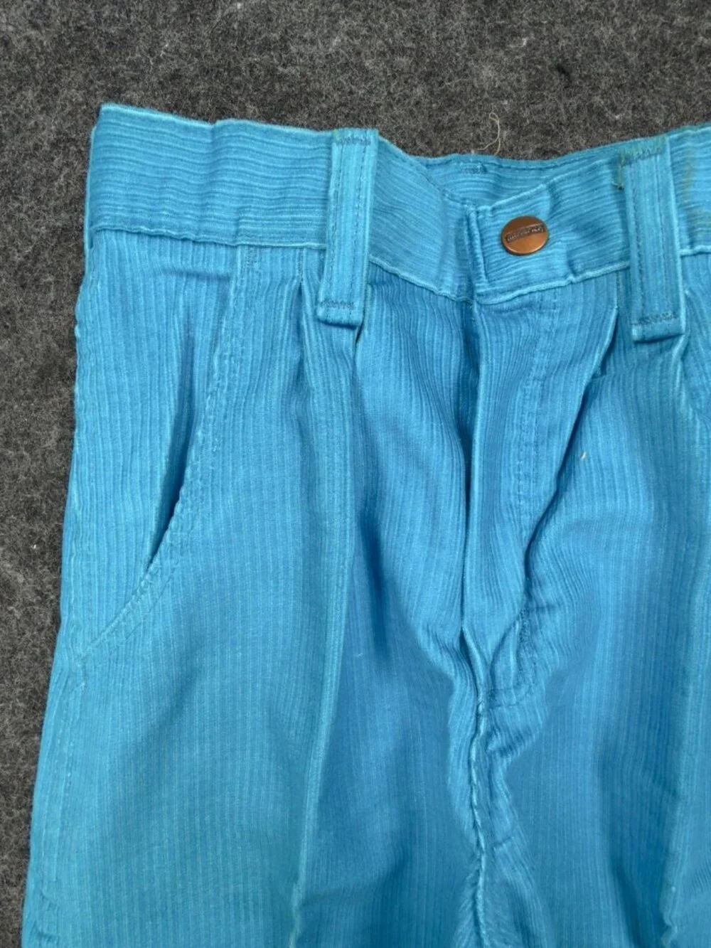 Maverick Corduroy Pants Girls 8 Slim Blue Cotton Blend Vintage 80s Deadstock NWT